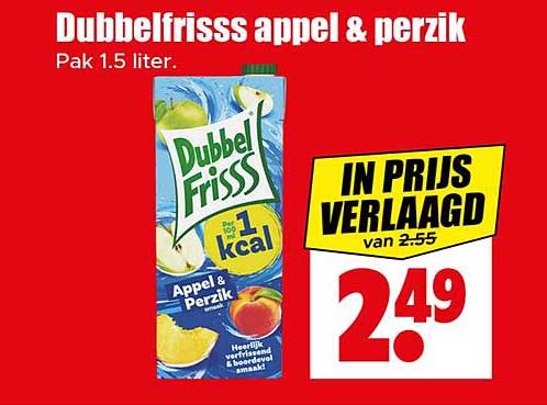 DubbelFrisss appel & perzik