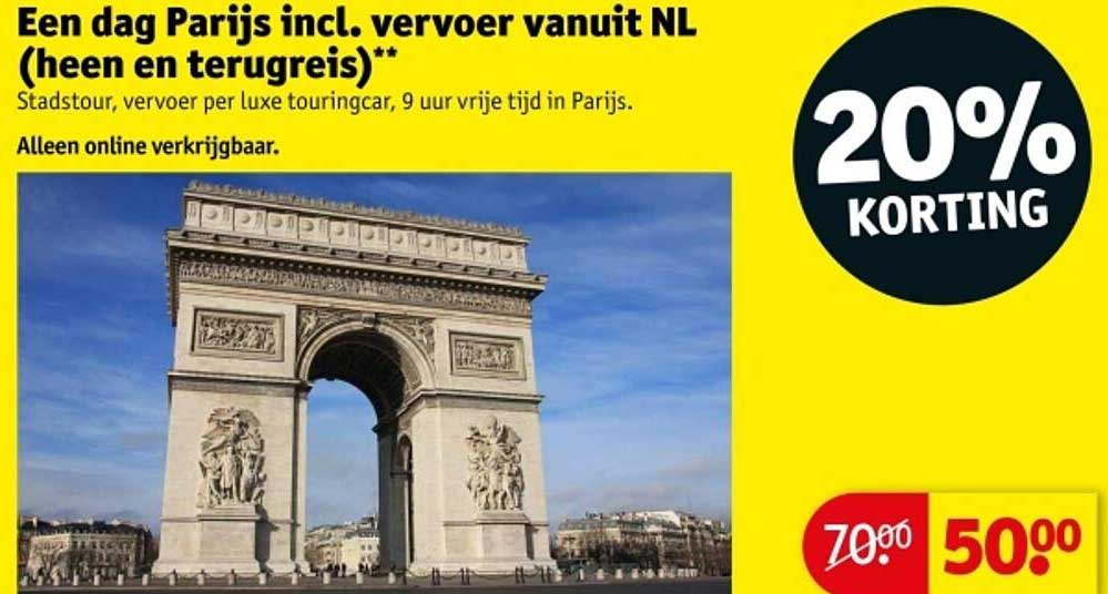 Een dag Parijs incl. vervoer vanuit NL (heen en terugreis)**