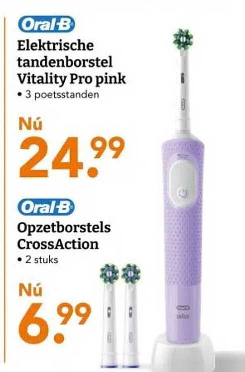 Elektrische tandenborstel Vitality Pro pink