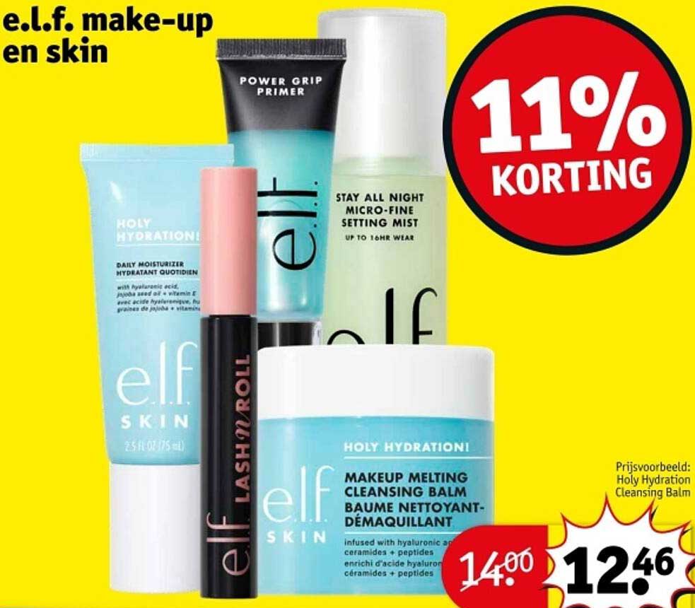 e.l.f. make-up en skin met 11% korting