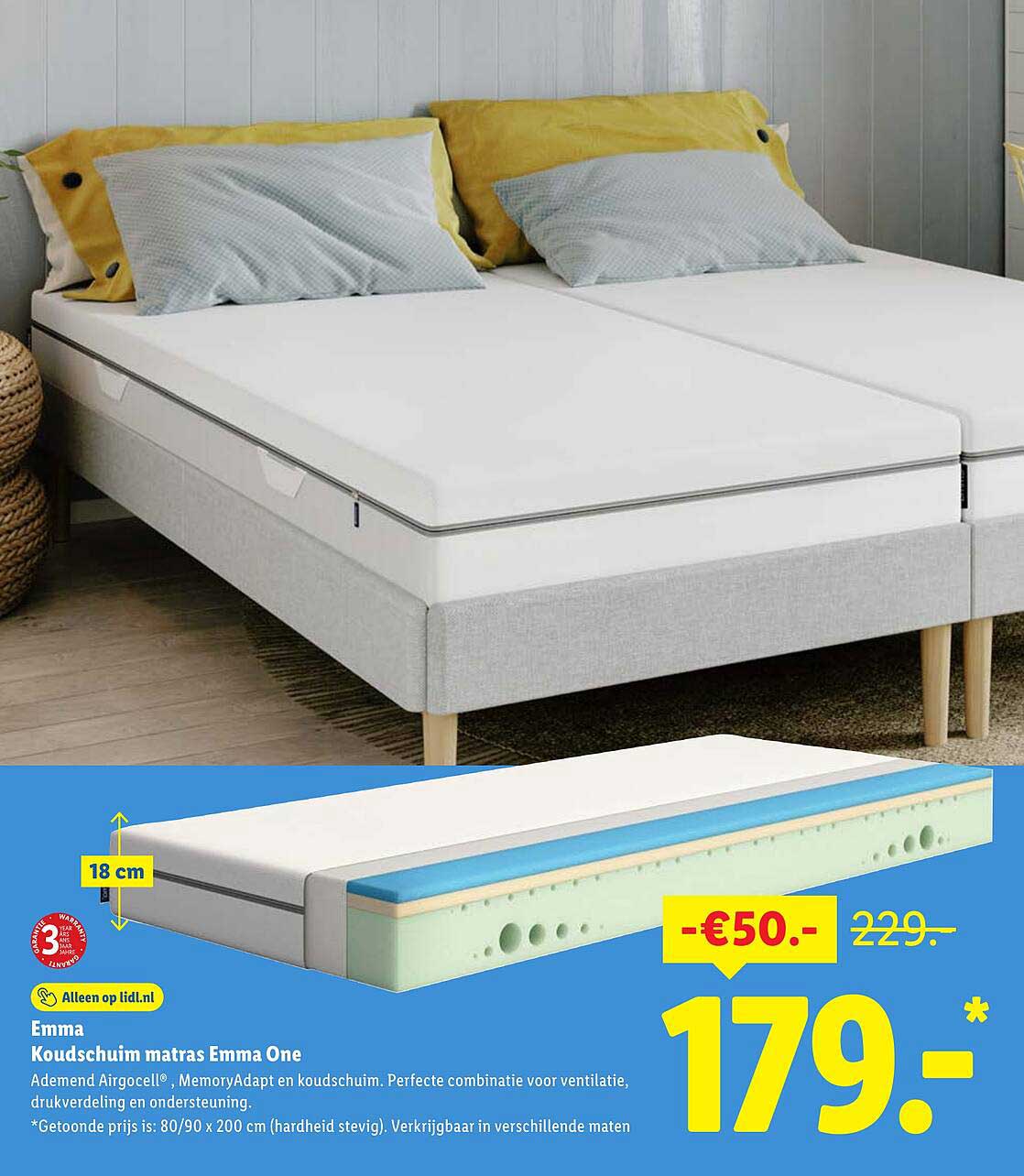 Emma Koudschuim matras Emma One