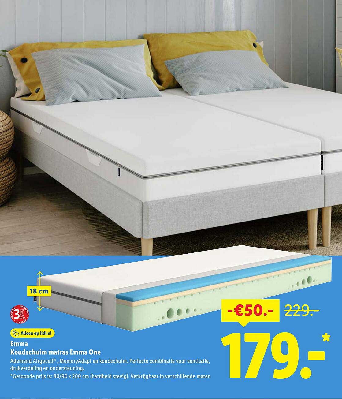 Emma Koudschuim matras Emma One