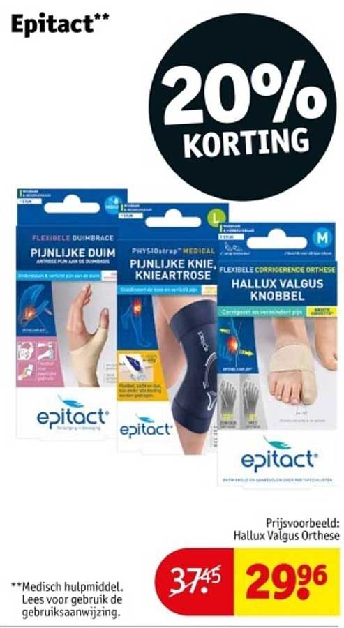 Epitact Hallux Valgus Knobbel - 20% Korting
