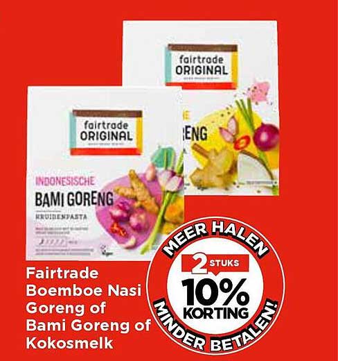 Fairtrade Boemboe Nasi Goreng of Bami Goreng of Kokosmelk