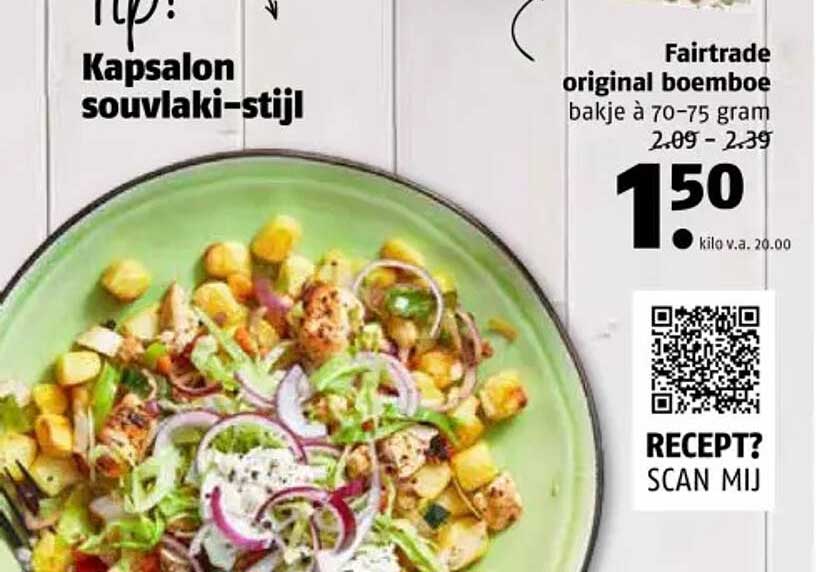 Fairtrade original boemboe bakje à 70-75 gram