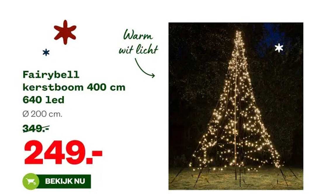 Fairybell kerstboom 400 cm 640 led