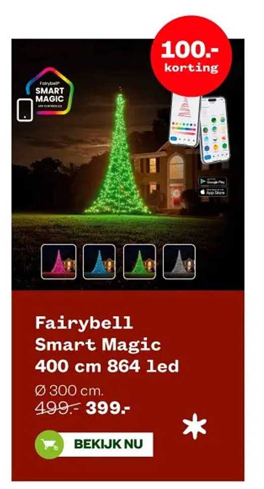 Fairybell Smart Magic 400 cm 864 led