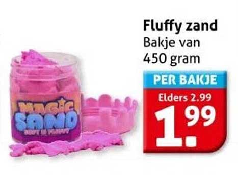Fluffy zand Bakje van 450 gram