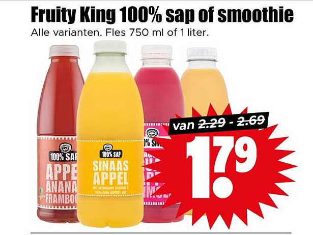 Fruity King 100% sap of smoothie
