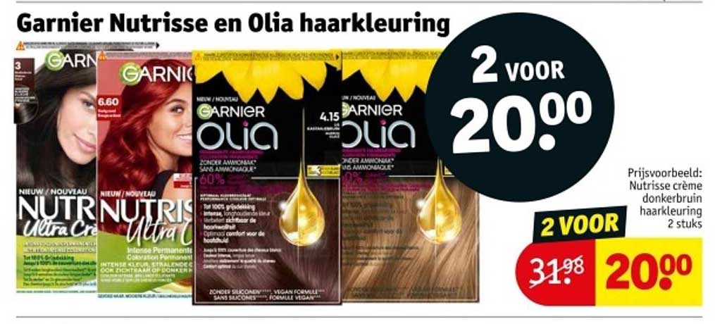 Garnier Nutrisse en Olia haarkleuring