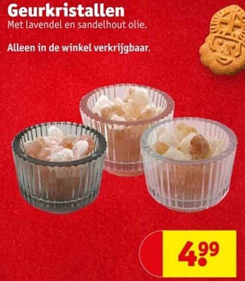 Geurkristallen Met lavendel en sandelhout olie.