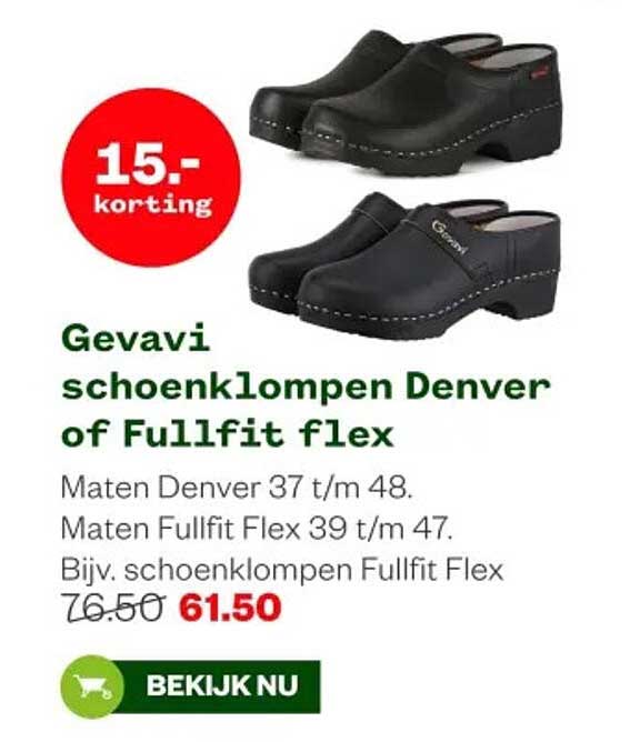 Gevaavi schoenklompen Denver of Fullfit flex