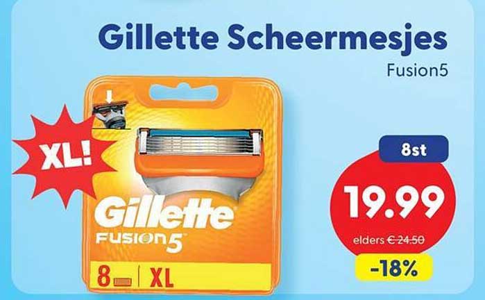 Gillette Scheermesjes Fusion5 XL 8st