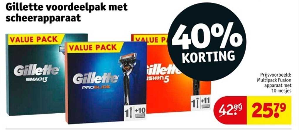 Gillette voordelpakket met scheerapparaat