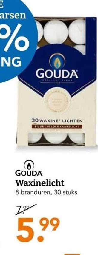 GOUDA Waxinelicht 30 stuks