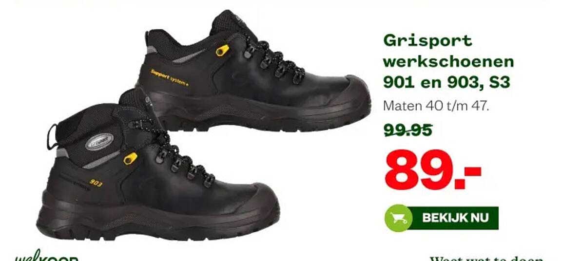 Grisport werkschoenen 901 en 903, S3