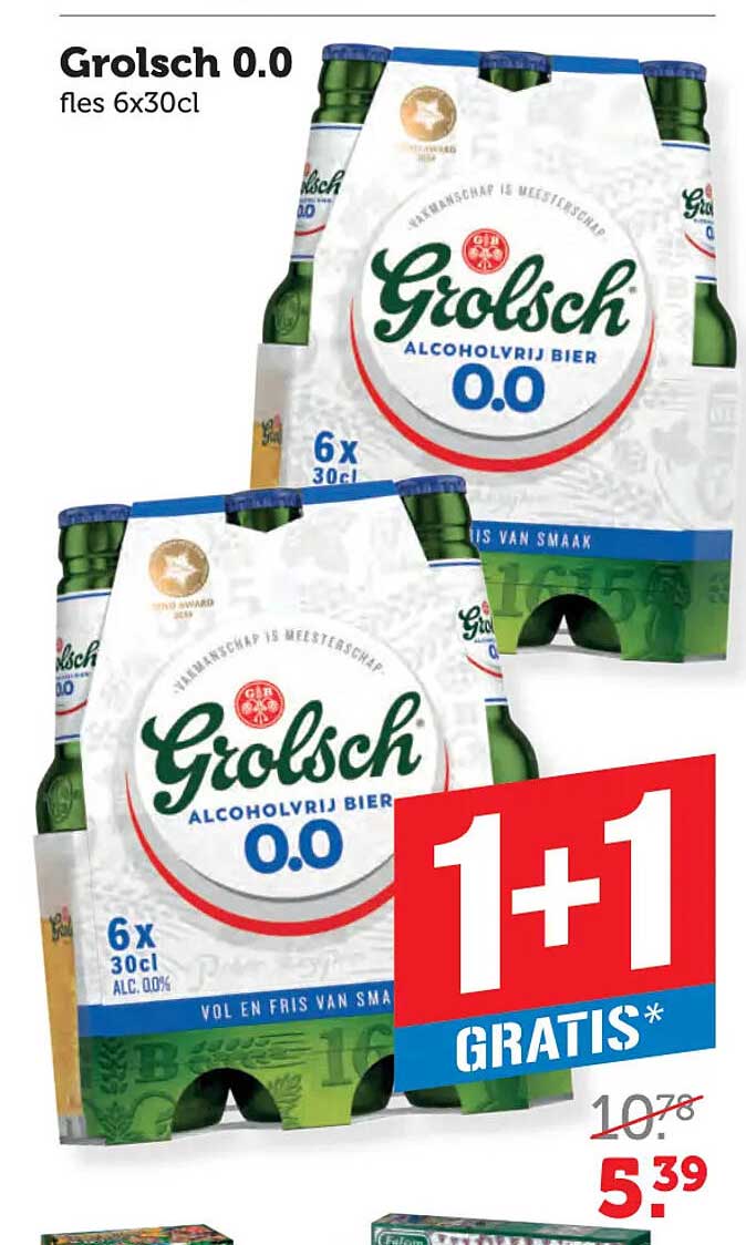 Grolsch 0.0 fles 6x30cl