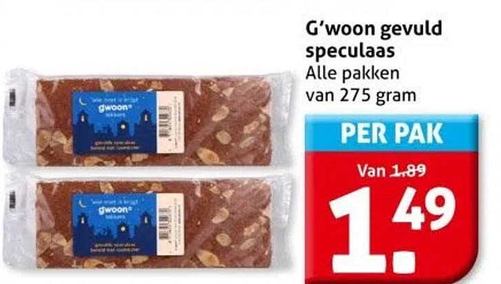 G'woon gevuld speculaas