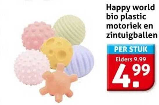 Happy world bio plastic motoriek en zintuigballen
