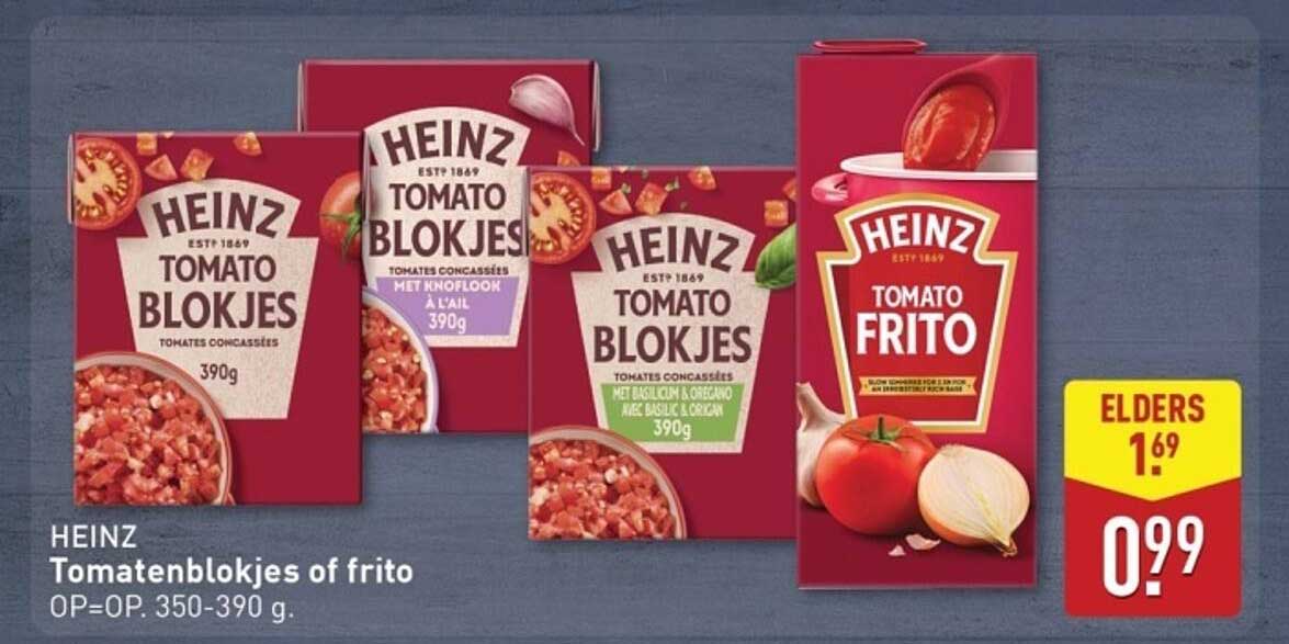 HEINZ Tomatenblokjes of frito