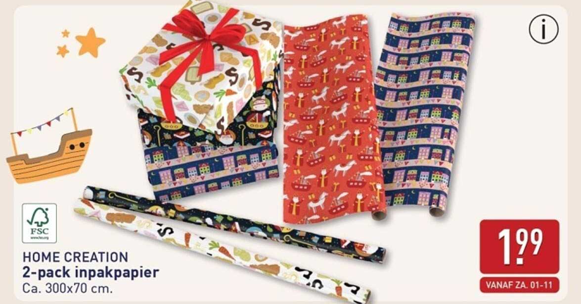 HOME CREATION 2-pack inpakpapier