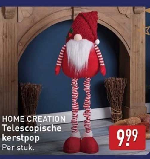 HOME CREATION Telescopische kerstpop