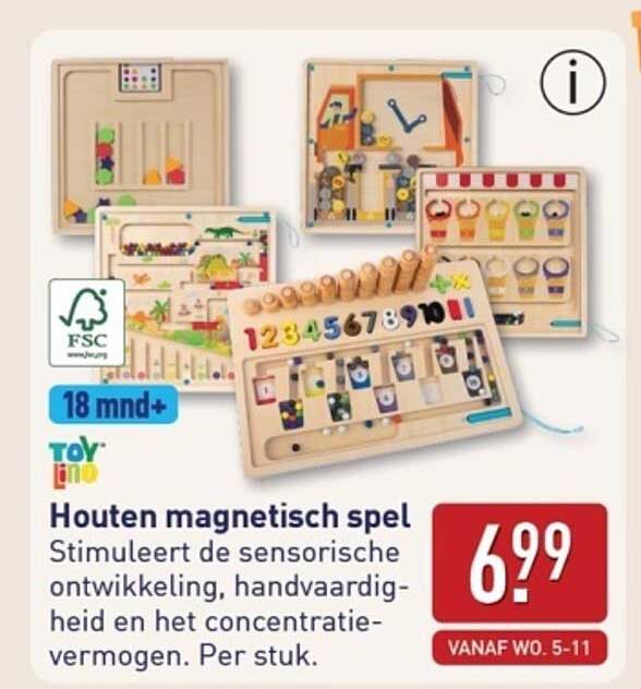 Houten magnetisch spel