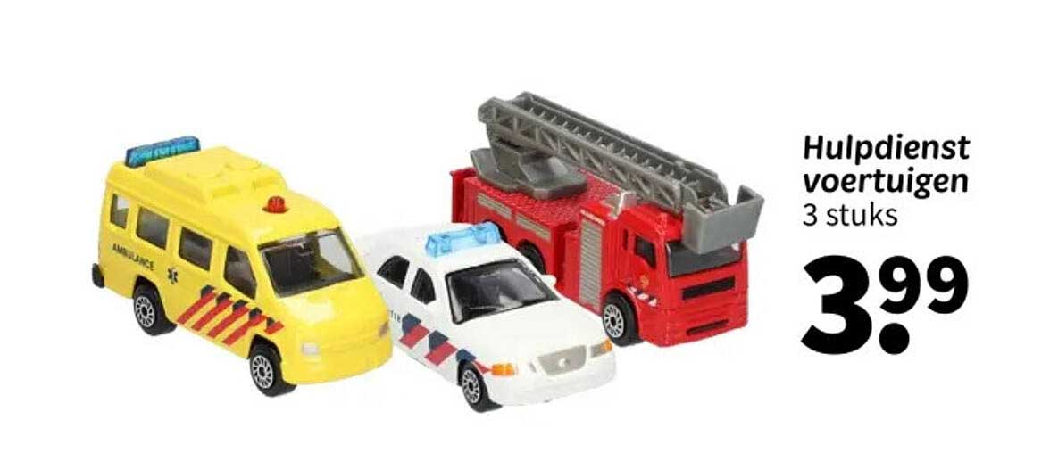 Hulpdienst voertuigen 3 stuks