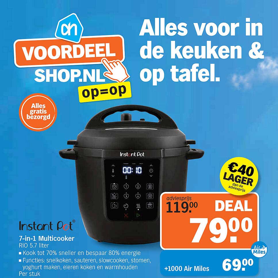 Instant Pot 7-in-1 Multicooker RIO 5.7 liter