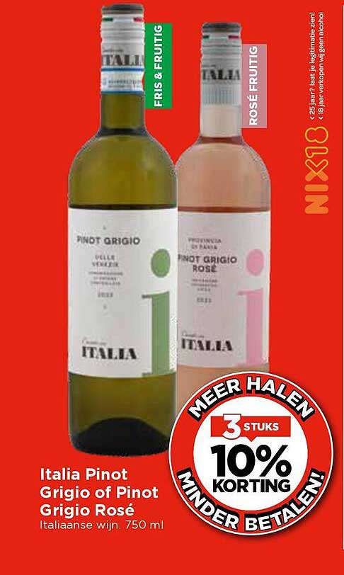 Italia Pinot Grigio of Pinot Grigio Rosé