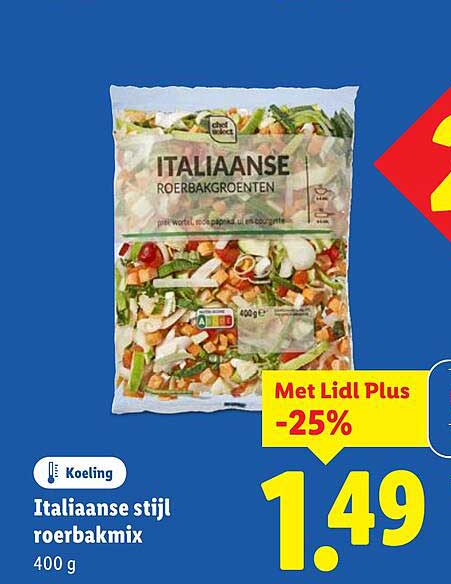 Italiaanse stijl roerbakmix