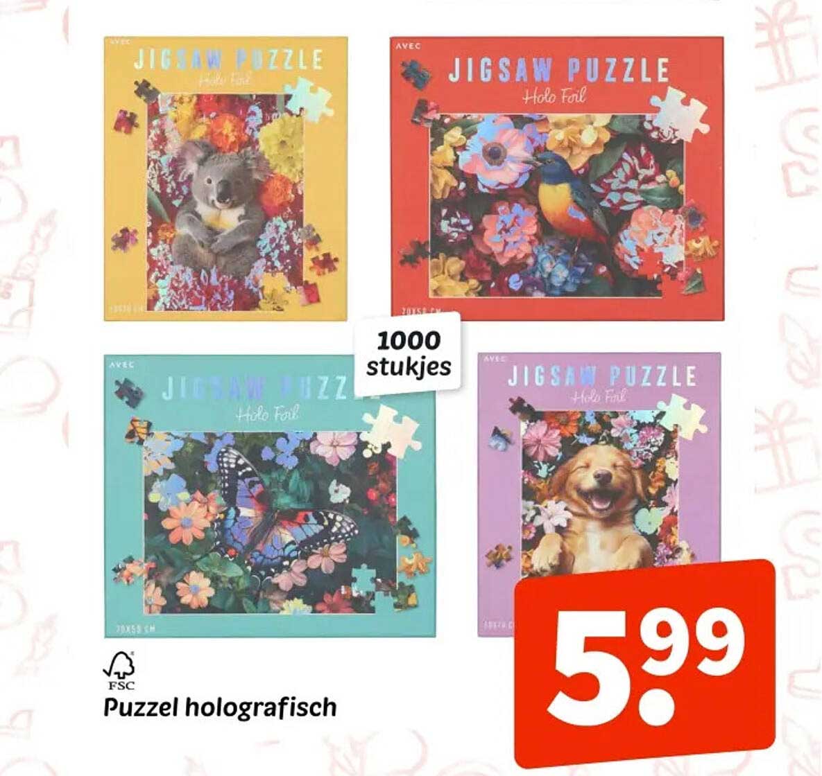 Jigsaw Puzzle Holo Foil 1000 stukjes