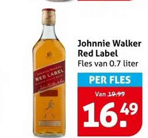 Johnnie Walker Red Label Fles van 0.7 liter