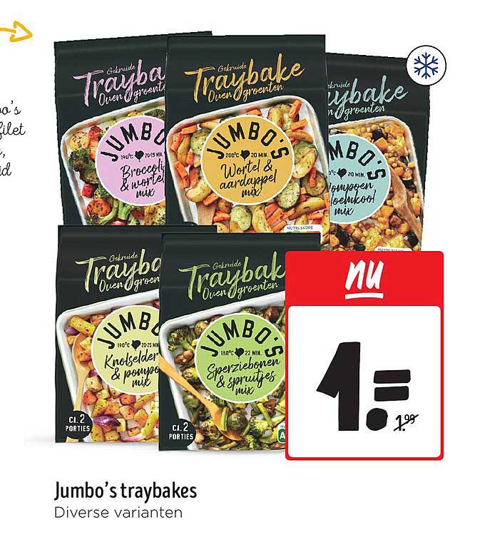 Jumbo's traybakes Diverse varianten