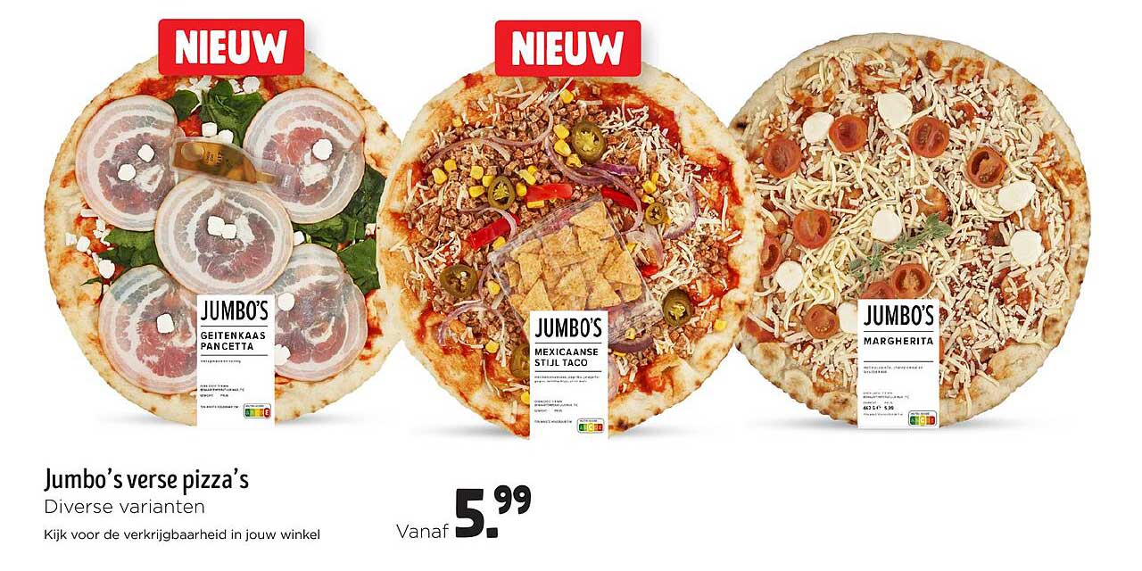 Jumbo's verse pizza's