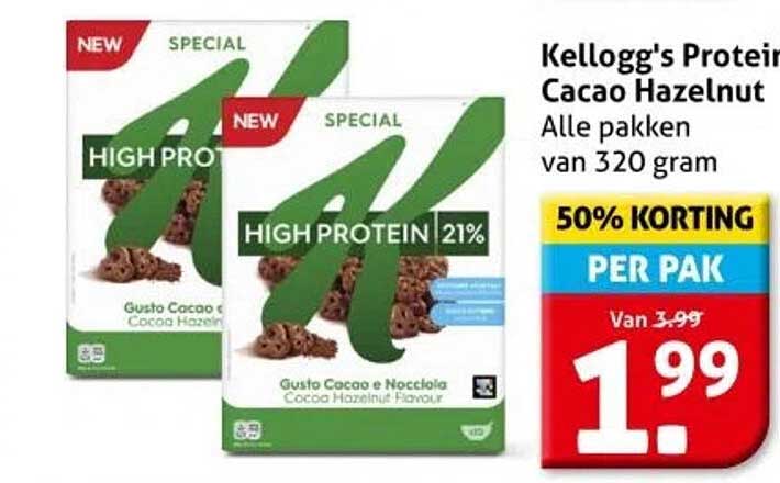 Kellogg's Protein Cacao Hazelnoot