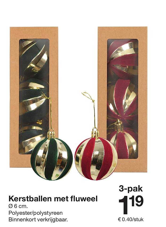 Kerstballen met fluweel