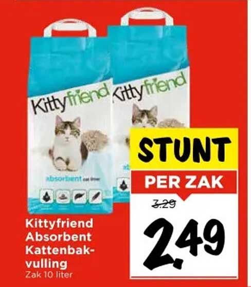 Kittyfriend Absorbent Kattenbak-vulling