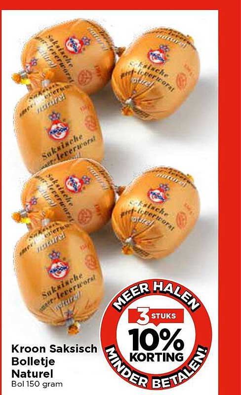 Kroon Saksisch Bolletje Naturel