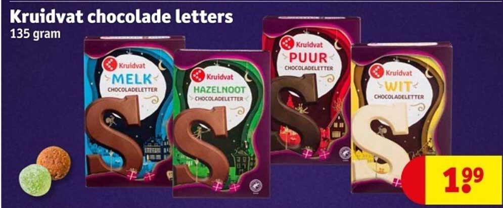 Kruidvat chocoladeletters 135 gram