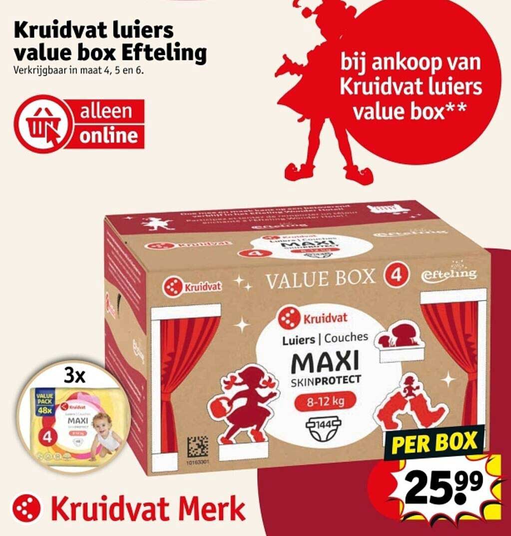 Kruidvat luiers value box Efteling