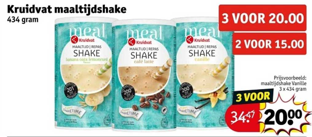 Kruidvat maaltijdshake 434 gram