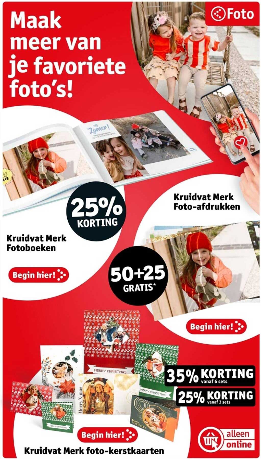 Kruidvat Merk Fotoboeken, 25% KORTING