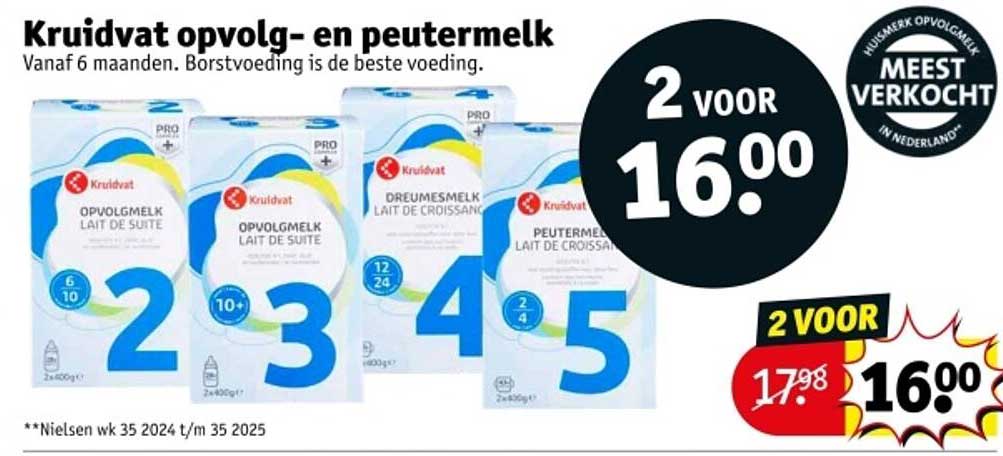 Kruidvat opvolg- en peutermelk