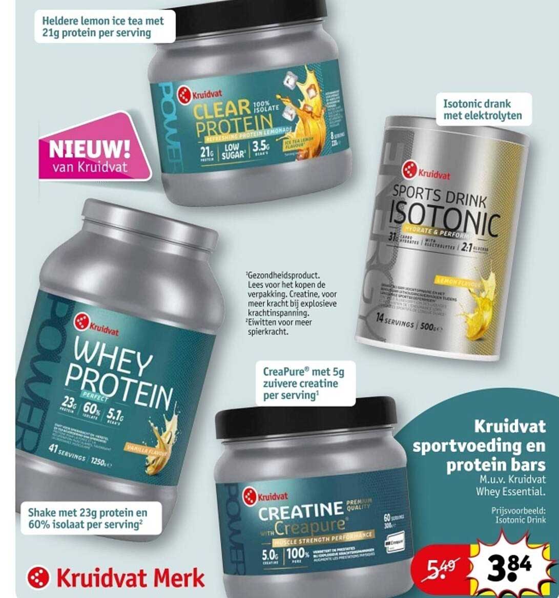 Kruidvat sportvoeding en protein bars