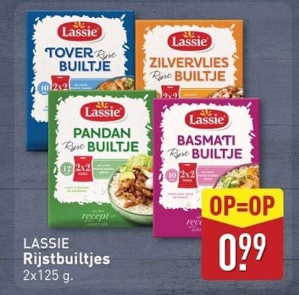 LASSIE Rijstbuitjes 2x125 g.