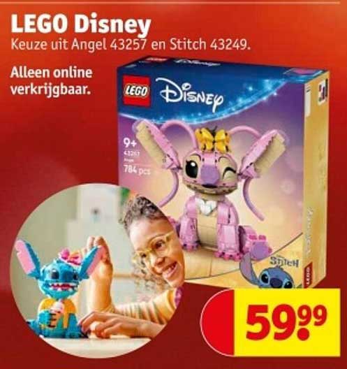 LEGO Disney Keuze uit Angel 43257 en Stitch 43249