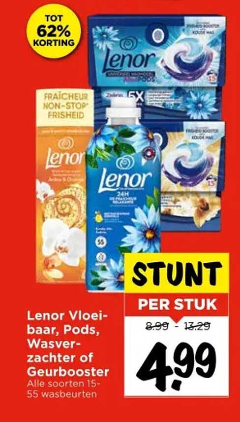 Lenor Vloeibaar, Pods, Wasverzachter of Geurbooster