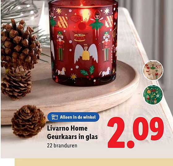 Livarno Home Geurkaars in glas