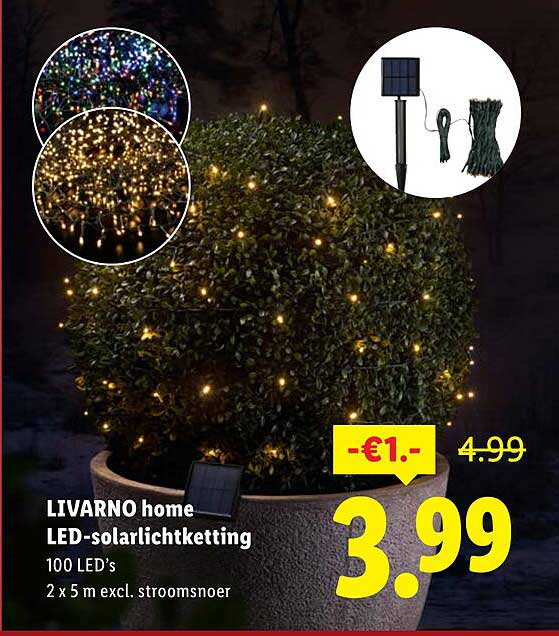 LIVARNO home LED-solarlijktketting